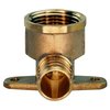 Apollo Pex 3/4 in. Brass PEX Barb x 3/4 in. Female Pipe Thread Adapter 90-Degree Drop-Ear Elbow APXDEE34